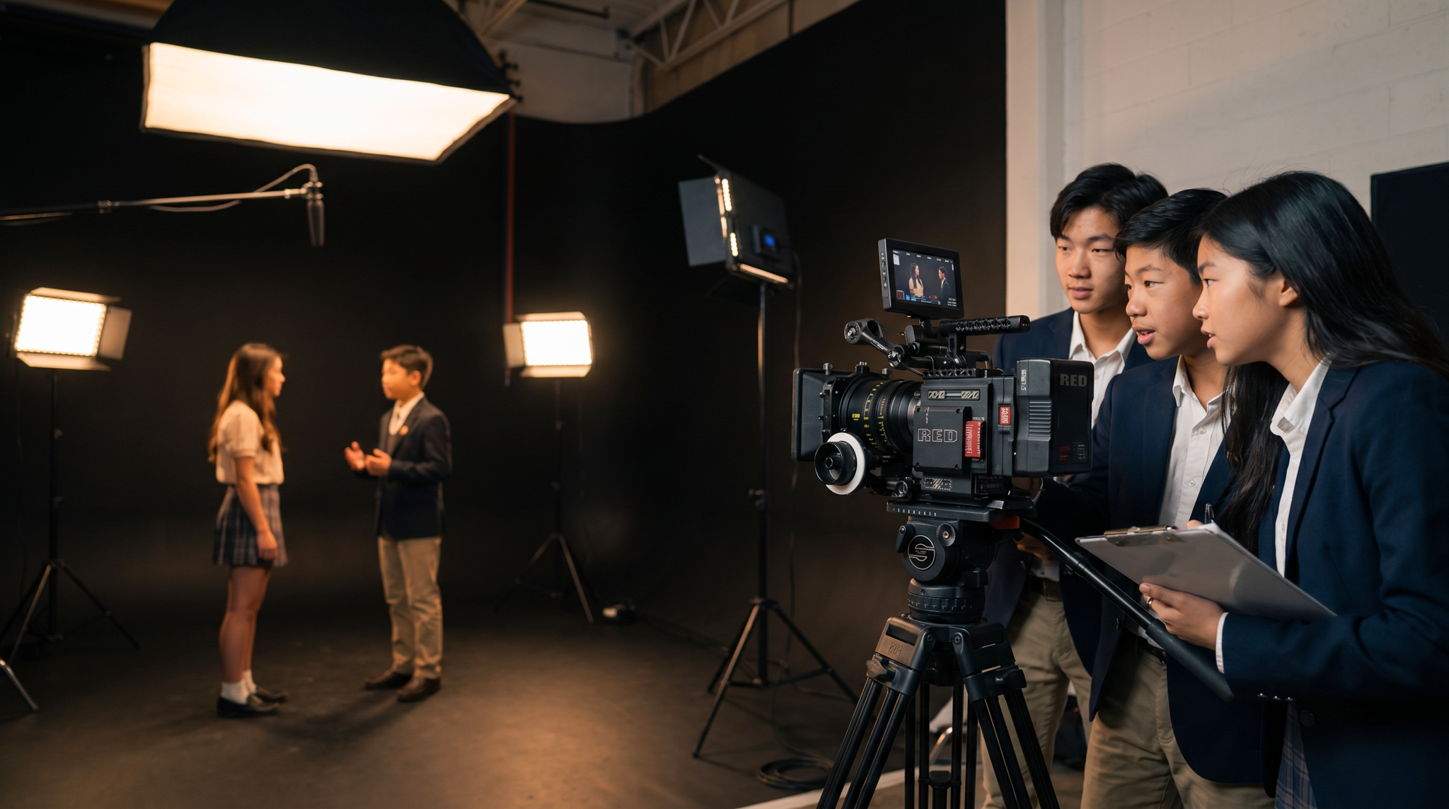 Pattaya film production crew on set