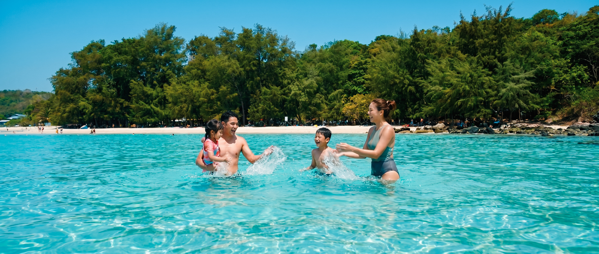 Nang Ram Beach Sattahip — sea turtle conservation, clear water