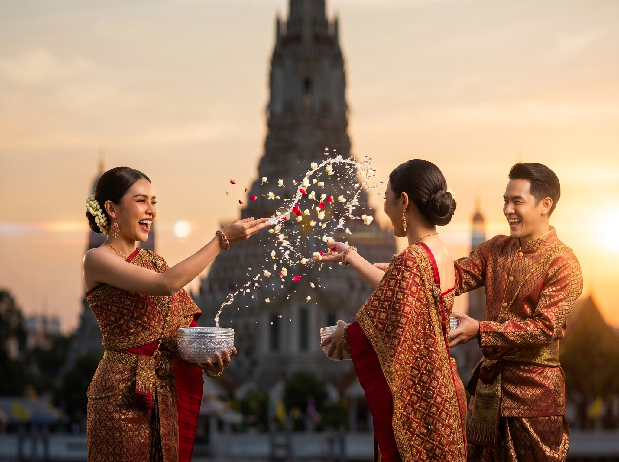 Visakha Bucha candlelight ceremony at Thai temple