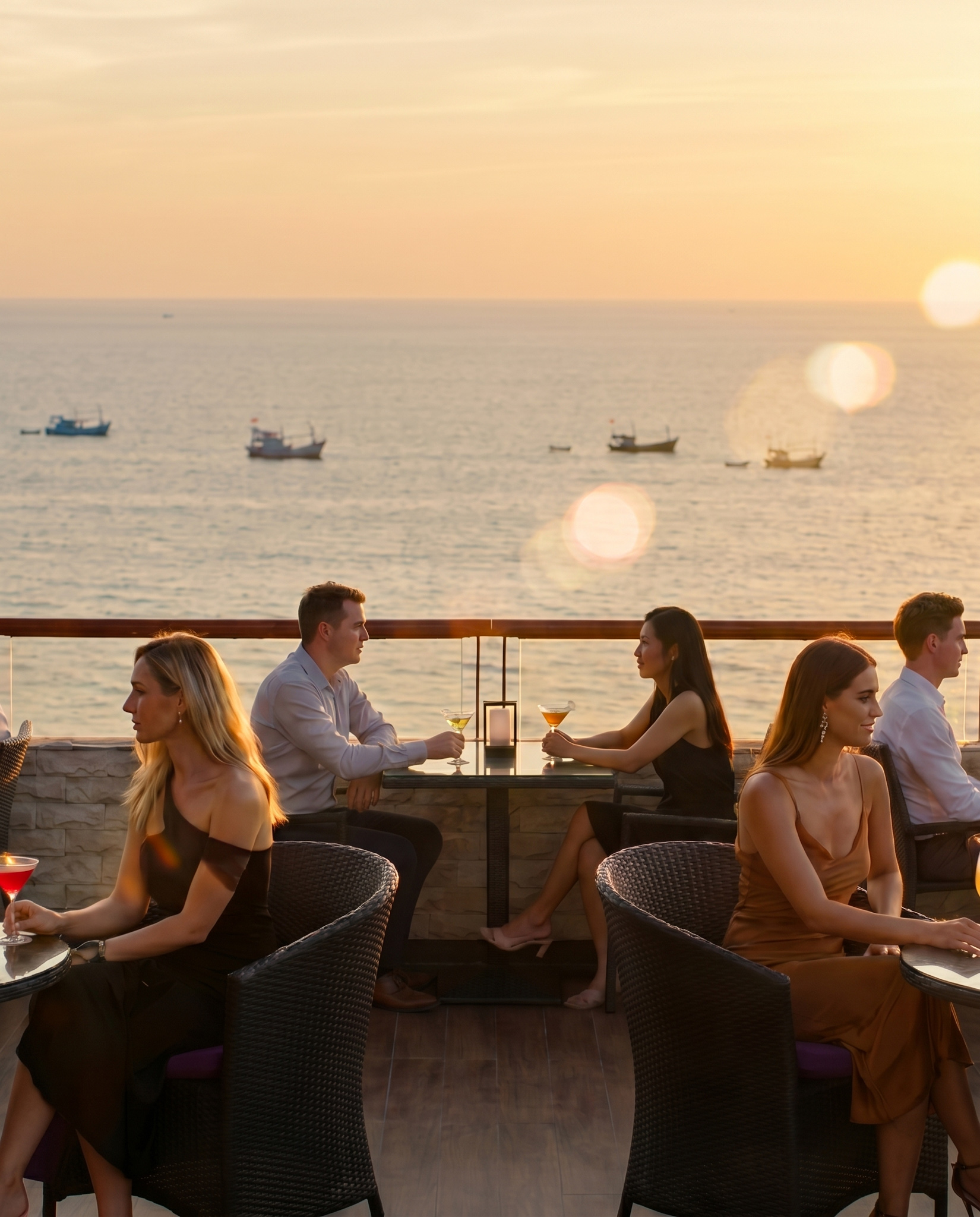 Naklua pier restaurant overwater stilts fishing village