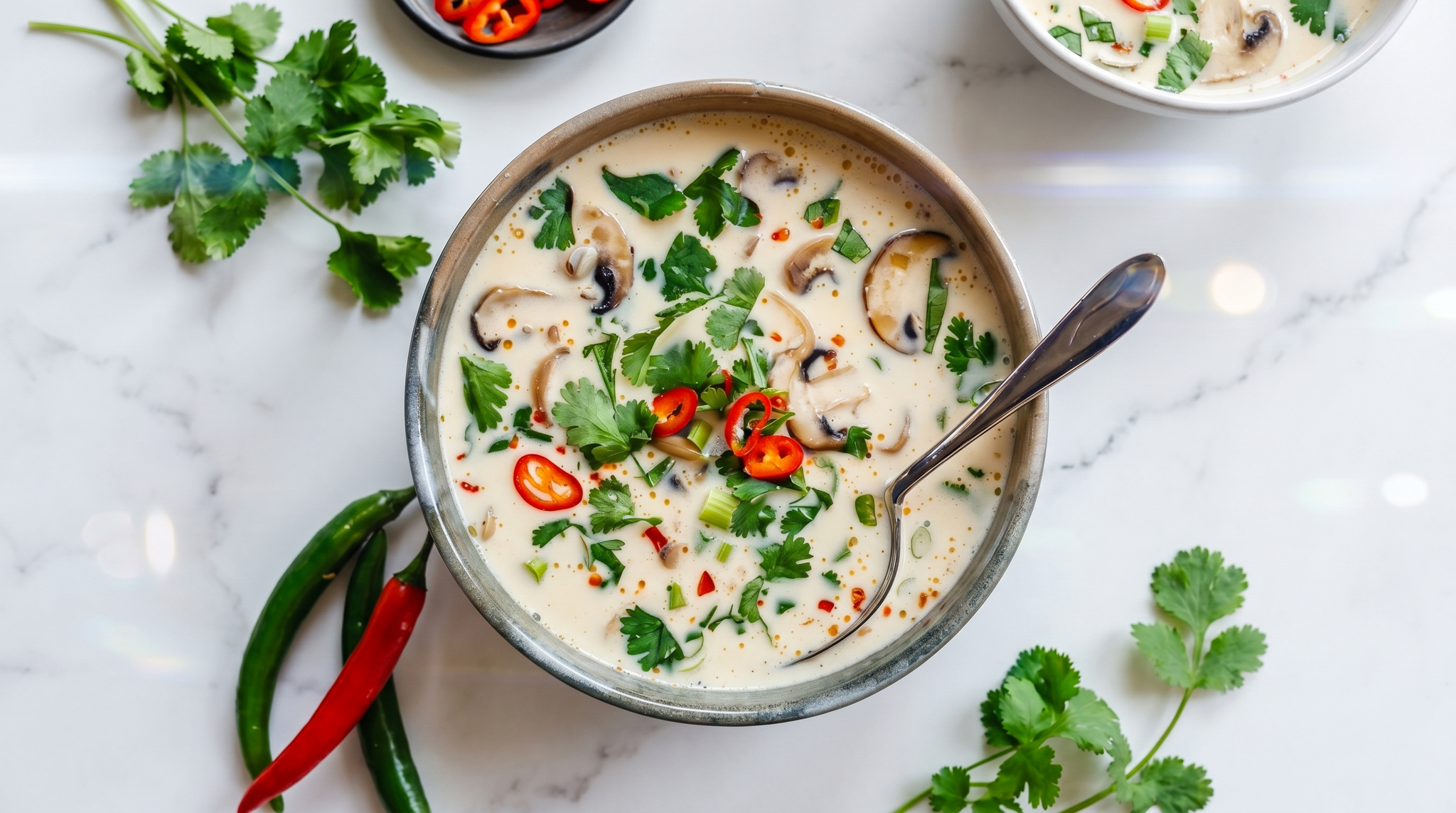 Tom Kha Gai coconut galangal chicken soup Thai