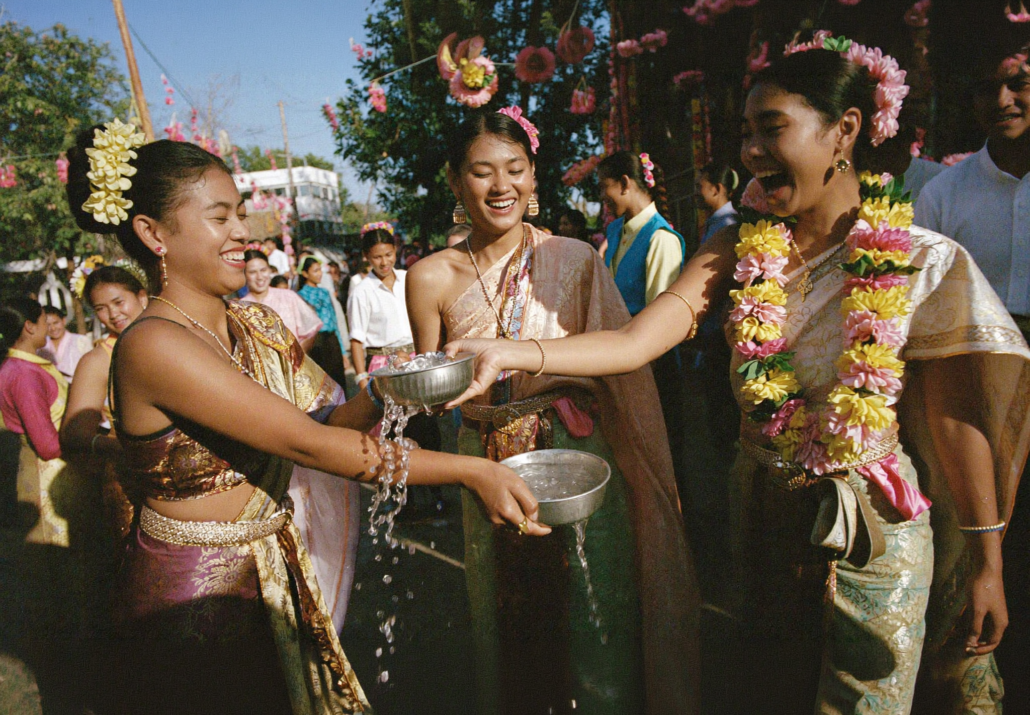Songkran water festival celebration