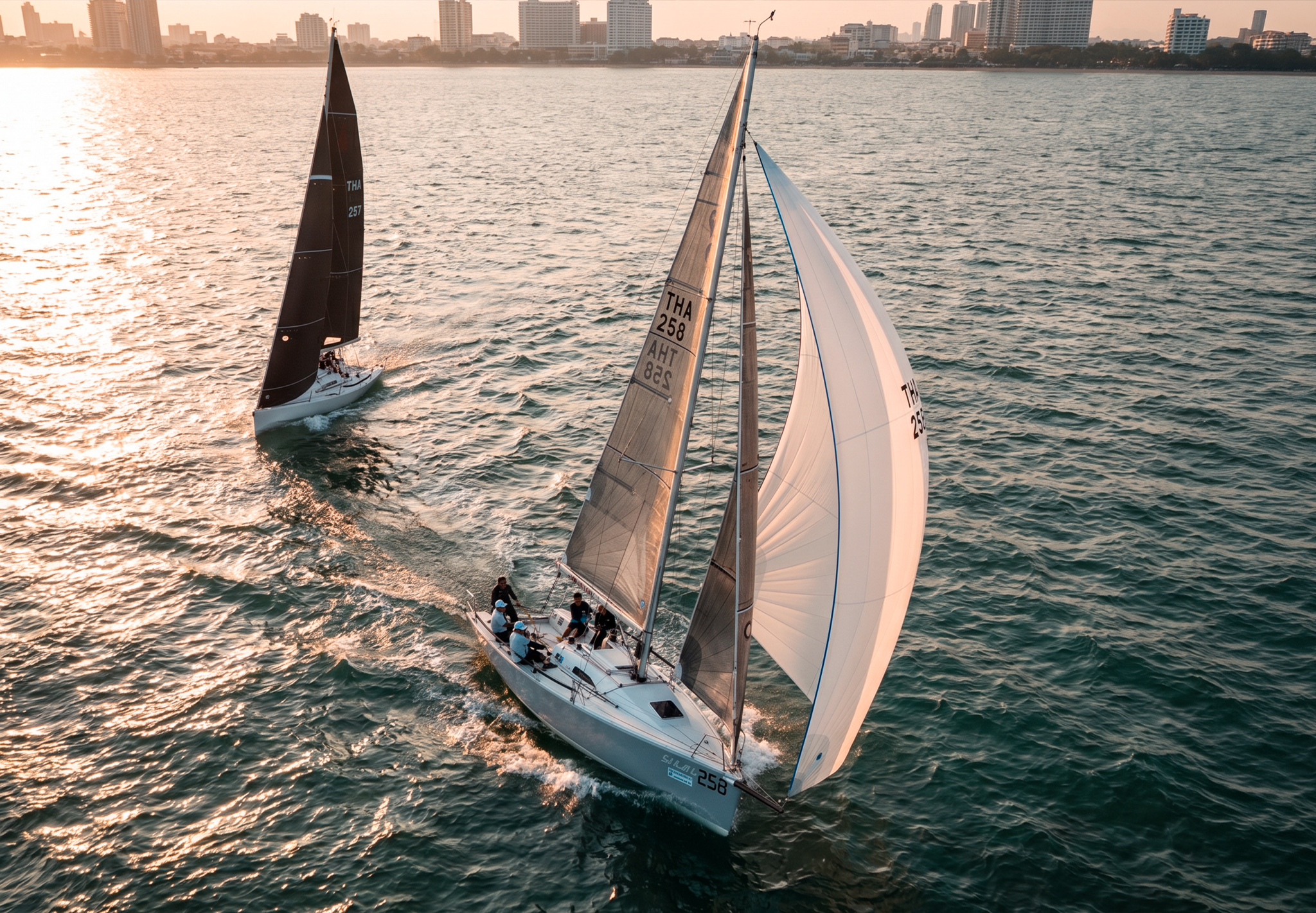 Luxury yacht racing Gulf of Thailand